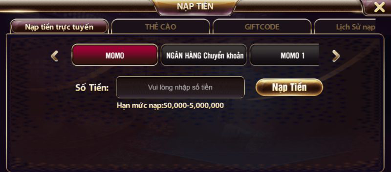 Gửi tiền qua ví điện tử